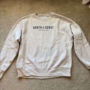 North Coast Running Sweatshirt, Cream, unisex large